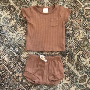 Mebie Baby Ribbed Set